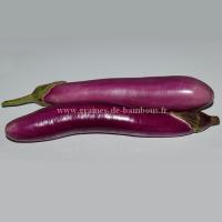 Aubergine ping tung sur graines de bambous fr