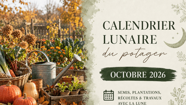 Calendrier lunaire du potager octobre 2026 www graines de bambous fr